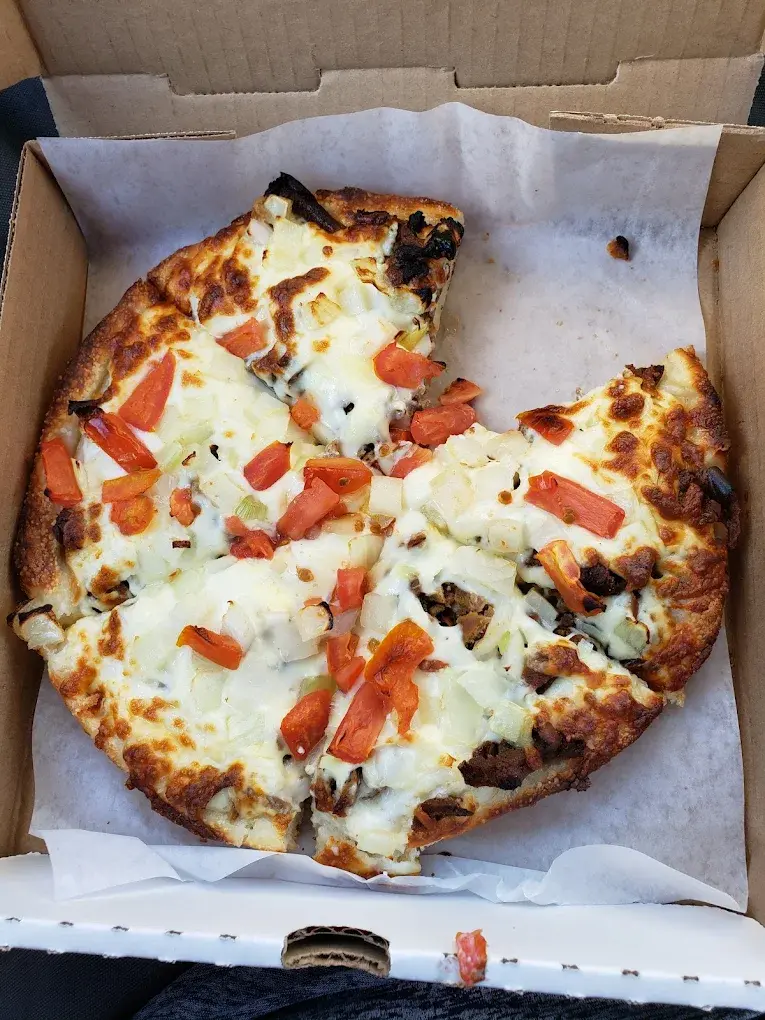 Delicious Columbus Special Pizza at Columbus Pizza & Donair in Edmonton, AB