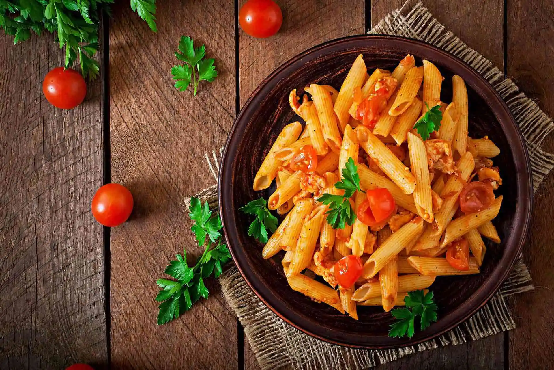 Delicious pasta dishes at Columbus Pizza & Donair in Edmonton, AB